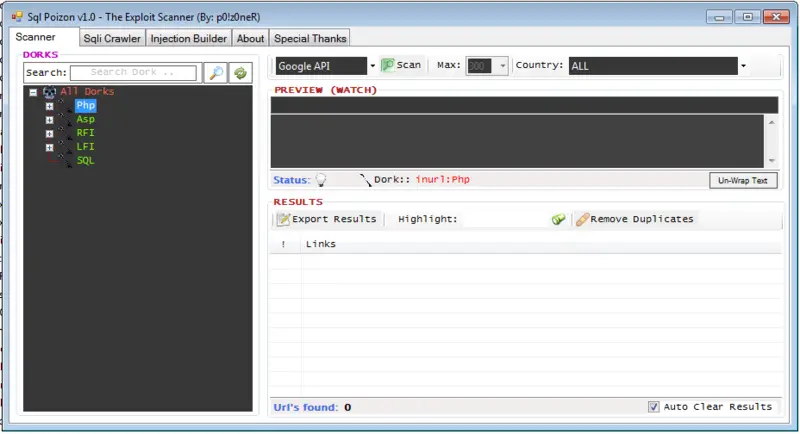 Sql Poison v1.0 The Exploit Scanner